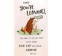 Second Nature Sorry You Are Leaving Animals Wave Card