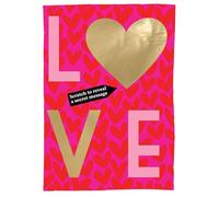 SECOND NATURE Valentine's Day Greeting Card Love Letters Scratch-To-Reveal Secret Message Card - Mystery Message Heartfelt Gesture, Unique Design, Playful Surprise, Memorable Keepsake