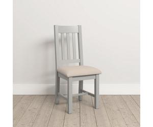 Second Nature Windsor Pair Of Dining Chairs Pebble Grey