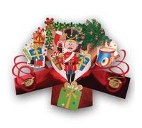 Second Nature Xmas Petite Pop Ups Christmas Greeting Card - Nutcracker