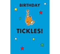 SECOND NATURE Zazoo Tattoo Mr. Men Little Miss Birthday Tickles! Card Includes Mr Tickle Tattoo - Tattoo Cards Unique Design, Cheerful Message, Temporary Tattoo, Crisis, Keepsake, Charity Card