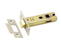 Second Output (if Repeated): Heavy Duty Tubular Latch Bolt Through CE Approved Door Fitting Complete with CWS Fixings (Chrome Plated, 127mm)