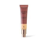 Second Skin Matte Liquid Face Foundation from Sculpted by Aimee - 32ml Buildable, Medium Coverage Foundation with Matte Finish, Hyaluronic Acid, Collagen Boosting Formula, SPF 50, (Medium Golden 4.25)