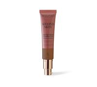 Second Skin Matte Liquid Face Foundation from Sculpted by Aimee - 32ml Buildable, Medium Coverage Foundation with Matte Finish, Hyaluronic Acid, Collagen Boosting Formula, SPF 50, (Deep 7.0)