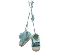 Second Walnut Baby Boy Personalized 1st Christmas Hanging Ornament - Blue Ceramic Baby Shoe - Can Be Personalized with Gift Bag and 2023 Year Hang Tag