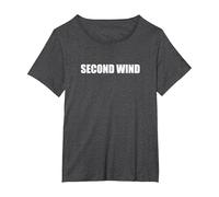 Second Wind T-Shirt, Women's Plus, Dark Heather Grey, 4X