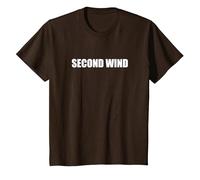 Second Wind T-Shirt, Youth, Brown, Medium