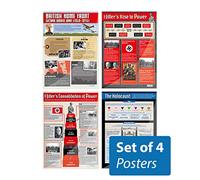 Second World War Posters - Set of 4 | History Posters | Laminated Gloss Paper measuring 850mm x 594mm (A1) | History Classroom Posters | Education Charts by Daydream Education