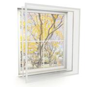 Secondary Glazing Magnetic Acrylic Window White Border (Up to 1400x1400mm)