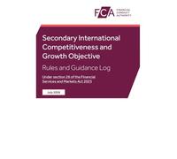 Secondary International Competitiveness and Growth Objective: Rules and Guidance Log 09/07/2026
