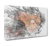 Seconds of Want Canvas Print | Gallery Wrapped 30mm Frame Wall Art | 30x20 inches | Ready to Hang | Abstract Picture | Living Room Bedroom Lounge Office