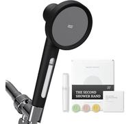 SecondShower Clinically Proven Filtered Shower Head for Skin Health, High Pressure Hand Shower with NSF Certified Filtration for Hard Water, Eco-Friendly, Natural