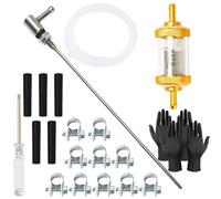 Seconero 23PCS Fuel Tank Standpipe Kit, Fuel Tank Sender Stand Pick Up Pipe Kit with Petrol Filter 4M Tube Hose Clip, Diesel Heater Fuel Line Kit Car Air Parking Heater Tube Fuel Hose Line Pipe Filter
