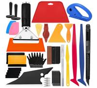 Seconero 37Pcs Car Window Tint Kit with Multiple Vinyl Squeegees & Scrapers, Car Window Film Application Kit, DIY Car Window Tint Film Kit, Vehicle Vinyl Wrap Tools for Car Wrapping, Film Installation