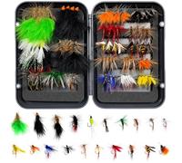 Seconero 80 PCS Fly Fishing Flies Set Trout Fly Fishing Flies, 20 Pattern