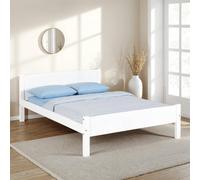 Seconique Double Amber White Bed Frame - Wilko