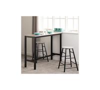Athens Rectangular Bar Table with 2 Stools Grey