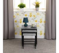 Seconique Athens Square Nest Of Tables - Concrete Effect, Grey