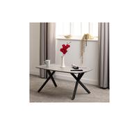 Seconique Athens Oval Coffee Table in Concrete Effect, none