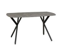 Seconique Athens Rectangular Dining Table - Concrete Effect, Grey