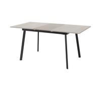 Avery Extending Dining Room Table - Concrete & Grey Oak Effect
