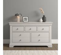 Seconique Bordeaux 3 + 2 Drawer Chest Ivory And Oak Fully Assembled
