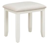 Seconique Bordeaux Dressing Table Stool Ivory And Oat Fabric (Fully Assembled )