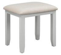 Seconique Bordeaux Dressing Table Stool Pebble Grey And Oat Fabric (Fully Assembled )