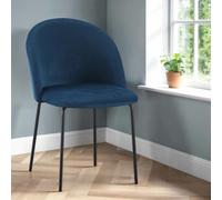 Seconique Boston Chairs Sapphire Blue Velvet (Box Of 4)