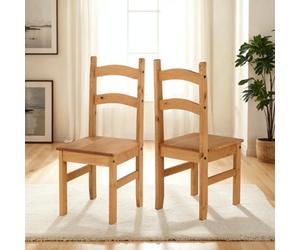 Seconique Budget Mexican Chair Sold As A Pair In Distressed Waxed Pine