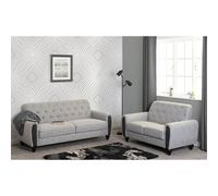 Chester 3+2 Suite Seconique Light Grey One Size