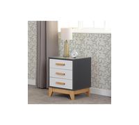 Seconique Cleveland 3 Drawer Bedside Seconique Multicolor
