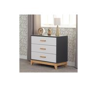 Seconique Cleveland 3 Drawer Chest Seconique Multicolor