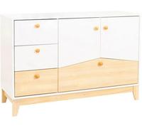 Cody 2 Door 4 Drawer Storage Unit White/Brown