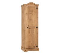 Seconique Corona 1 Door Single Wardrobe - Mexican Pine