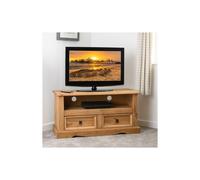 Seconique Corona 2 Drawer Flat Screen TV Unit in Natural Seconique Natural
