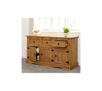 Seconique Corona Mexican Pine 3 Door 3 Drawer Sideboard