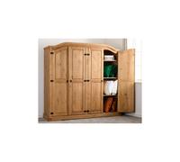 Seconique Corona 4 Door Wardrobe in Natural Seconique Natural