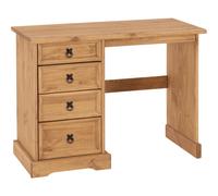 Seconique Corona 4 Drawer Dressing Table in Distressed Waxed Pine