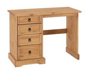 Seconique Corona 4 Drawer Dressing Table in Distressed Waxed Pine