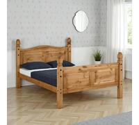 Corona Bed High Foot End - Brown / Double