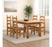 Corona 5' Dining Set - Distressed Waxed Pine