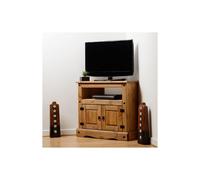 Seconique Corona Mexican Solid Pine 2 Door Corner Tv Unit