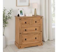 Seconique Corona Essentials 2+2 Drawer Chest in Natural Seconique Natural