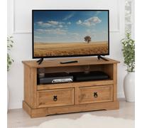 Seconique Corona Essentials 2 Drawer TV Unit in Natural Seconique Natural