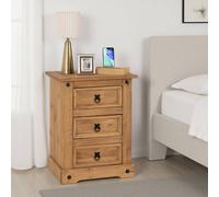 Corona Essentials 3 Drawer Bedside