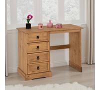 Seconique Corona Essentials 4 Drawer Dressing Table in Natural Seconique Natural