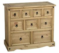 Seconique Corona Merchant Chest in Distressed Waxed Pine