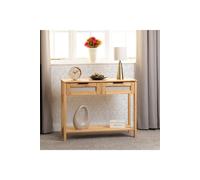 Corona Rattan 2 Drawer Coffee Table Brown