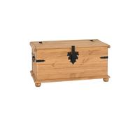 Seconique Corona Single Storage Chest - Distressed Waxed Pine, Brown